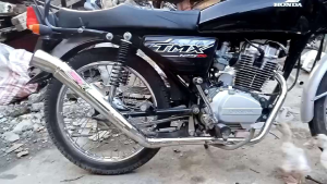 TMX 125/155 OPEN PIPE 51 MM TRI-CUT HIGH MOUNT WITH SILENCER