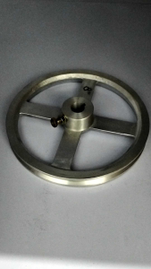 Pulley aluminium A1 x 8 inc + baut Pulley serbaguna