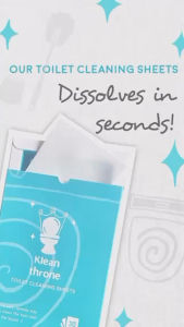 Klean Throne ❣️Klean Throne  toilet cleaning sheets 30 sheets per box all-natural