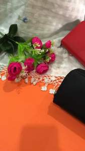 กระเป๋าสตางค์ King College ทรงยาว สีแดงเข้ม หนังคุณภาพดี มีซิป 2 ช่อง ด้านในมีช่องใส่นามบัตรได้เยอะ