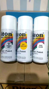 Pilok Pilox Cat Diton Paket 3 Kaleng 150cc Paketan Lengkap Kuning Yellow 841 Primer Grey Epoxy 8020 Clear Glossy 8540