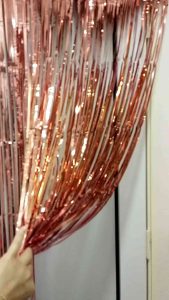 Foil Tel Curn Tel Wedding Backdrop Birthday Backdrop