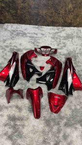 ชุดสีเวฟ 125 R สีแดงแก้ว-ดำ ชิ้น 12 พร้อมติดสติกเกอร์ (ไม่รวมชิ้น ดำ)