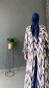 lybel zigzag/gamis muslim/gamis wanita/baju muslim/gamis katun rayon