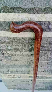 Tongkat jalan kayu galih asem model payung R66