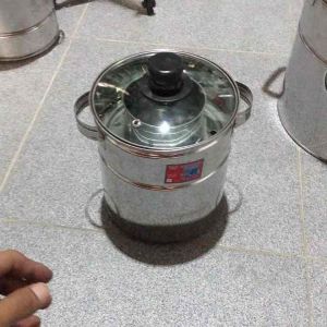 Dandang Bakso Stainless Super Mini 16cm Tutup Kaca Centong Cupit Murah Cuci Gudang