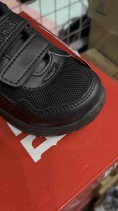 Original EDWIN Kasut sekolah Hitam PU #3004 free stokin