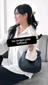 tas top handle vellvet jolie wanita kulit(free box)