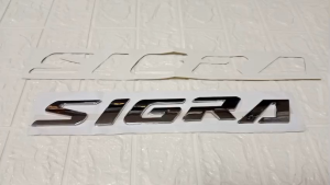 EMBLEM KAP MOBIL SIGRA Chrome