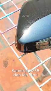 Sơn xịt Samurai H255 đen lấp lánh có nhũ màu bóng 400ml