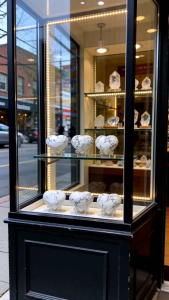decorations display Crystal howlite heart shape