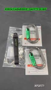 XINDACARABINER /SAFETY SLINGคาราบีเนอร์ออโต้ล็อคพร้อมสายสลิงนิรภัย