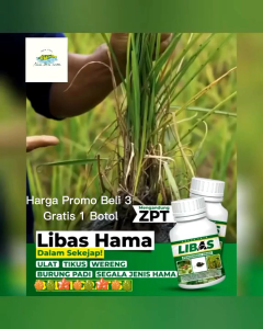 Beli 3 Gratis 1 Botol Pupuk Libas Pembasmi Hama & Bakteri Tanaman