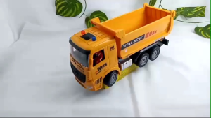 Mainan Mobil Remote Kontrol RC & Dump Truk Tanah 6 Fungsi: Baterai Cas LED