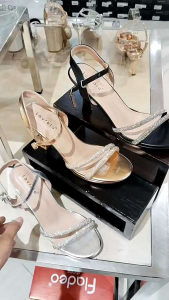 LAVIOLA‼️ sepatu sandal wanita pesta heels 9cm mewah blink blink