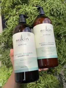 Set dầu gội và dầu xả Sukin Natural Balance chai 1 lít