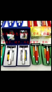 Safety Razor Gagang Bahan Logam / Alat Cukur Kumis Bulu Rambut Alat Cukur Jenggot