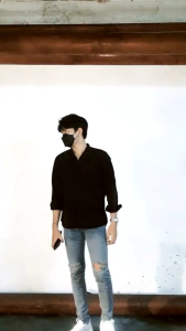 Kemeja Hitam Pria Lengan Panjang Best Seller