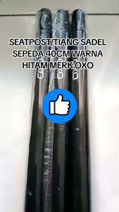 SEATPOST/TIANG SADEL SEPEDA UNIVERSAL 40CM WARNA HITAM