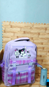 TAS RANSEL ANAK PEREMPUAN MOTIF KUROMI KOREA SD SMP SMA TERBARU TEBAL 2023