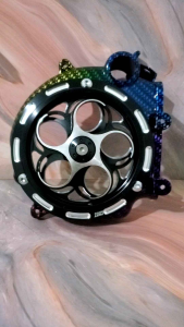 SPINNER VESPA PNP BEAT DELUXE & SCOOPY PRESTIGE: TUTUP COVER KIPAS CARBON PELANGI