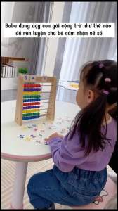 Bộ bảng tính số học cho bé bao gồm các phiếu số