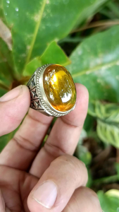 cincin permata yellow topaz natural Bangkok top Quality