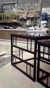 RJP FURNITURE Meja Ruang Tamu Minimalist Modern Aestethic Multifungsi 2 in1 set -  Sharon Table Series