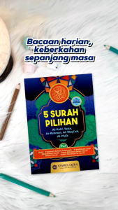 Buku Kumpulan Surah Al Quran | 5 Surat Pilihan | Yasin Al-Mulk Al-Kahfi Al-Waqiah Ar-Rahman | by Aqwam Books