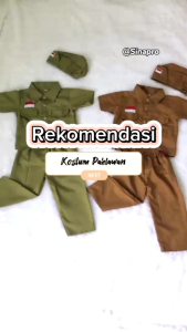 Baju Kostum Pahlawan Veteran Anak Pejuang /Kostum Photoshoot Anak Profesi Pejuang/ Baju Kemerdekaan