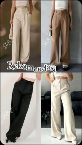 Oro Pants - Kulot Highwaist Wanita - Bahan Semiwoll - Bahan Anti Kusut
