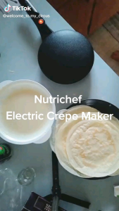 🌹READY STOCK🌹 Electric Popia Maker Mini Non Stick Crepe Baking Pancake Maker Griddles Alat Membuat Popia Crepes 薄饼可丽饼烘烤机