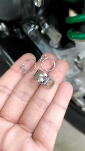 ลวดรัดท่อระบายกรองเดิมแท้ ชุบโครเมี่ยมเงามากๆ