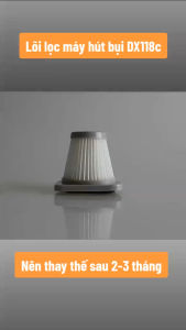 Lõi lọc cho máy hút bụi Xiaomi Deerma DX118C DX128C tặng kèm miếng mút chắn bụi