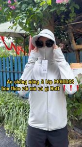 Áo Chống Nắng MORRISS 2 Lớp Chống tia UV Chất Vải Thun Mát Lạnh năm 2023