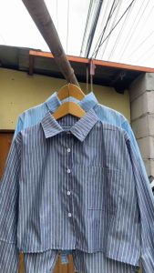 Yuana Blouse Kemeja Crop Wanita Remaja Dewasa M-XXL
