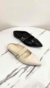 BREVINNI Freya Pointed-Toe Flatshoes || Sepatu Flat Tali Ujung Lancip Wanita || Sepatu Double Strap Premium Wanita ||