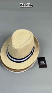 Mũ Phớt Cói MP109 Nón Fedora Vành Nhỏ Đi Biển Thời Trang Cho Nam Nữ