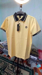 kaos kerah hugo selection bahan katun impor / t-shirt pria / distro cowok terbari