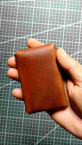 กระเป๋าใส่นามบัตรหนังเเท้ เคสหนังเเท้ใส่บัตร ซองหนังวินเทจ C001 ใส่บัตรได้8ใบ