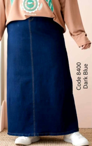 skirt jeans muslimah plus size - ready stok
