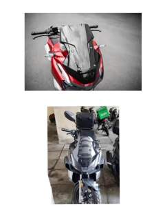 3 Colors Laser Cutting Honda ADV 150 ADV160 Windshield for Motorcycle Accessories (LONG 50CM)