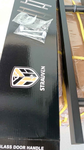 Pull Handle Strauven 60 cm HITAM Model Kotak / Pull Handle Kotak 60 cm Hitam / Gagang Pintu Hitam 60 m / Tarikan Pintu 60 cm / Handle Pintu Hitam