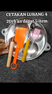 PROMO 5 IN 1 CONGKEL SOTIL KUAS SOLET: Cetakan Kue Multifungsi