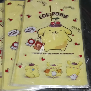 Plastik Ulang Tahun ultah POMPOMPURIN/ Plastik Karakter / Plastik Snack OPP POMPOMPURIN isi 10pcs ukr 22x40