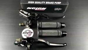 Paket Master Rem Tabung Tipe Oval NoLan ORI + Handgrip NoLan Model HG55 Original + Jalu Stang CNC / Universal