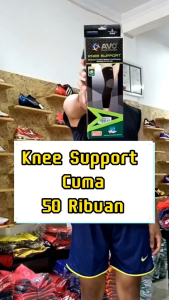 Deker knee lutut voli panjang hitam polos pria wanita pelindung lutut kaki AVO long