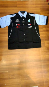 Kemeja Bordir Balap Otomotif: Seragam Moto GP & Mercedes Kawasaki