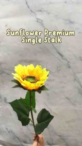 BUNGA PALSU MATAHARI SUNFLOWER ARTIFICIAL FLOWER BUNGA MAINAN BUNGA KAIN BUNGA PLASTIK HIASAN RUANG TAMU CERAH
