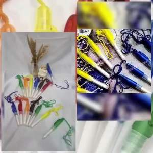 PULPEN TALI WARNA-WARNI / PULPEN GANTUNG / PEN TALI TINTA HITAM / PENA LUCU / SOUVENIR PULPEN / BOLPEN TALI / STRING BALLPOINT / PTS3817